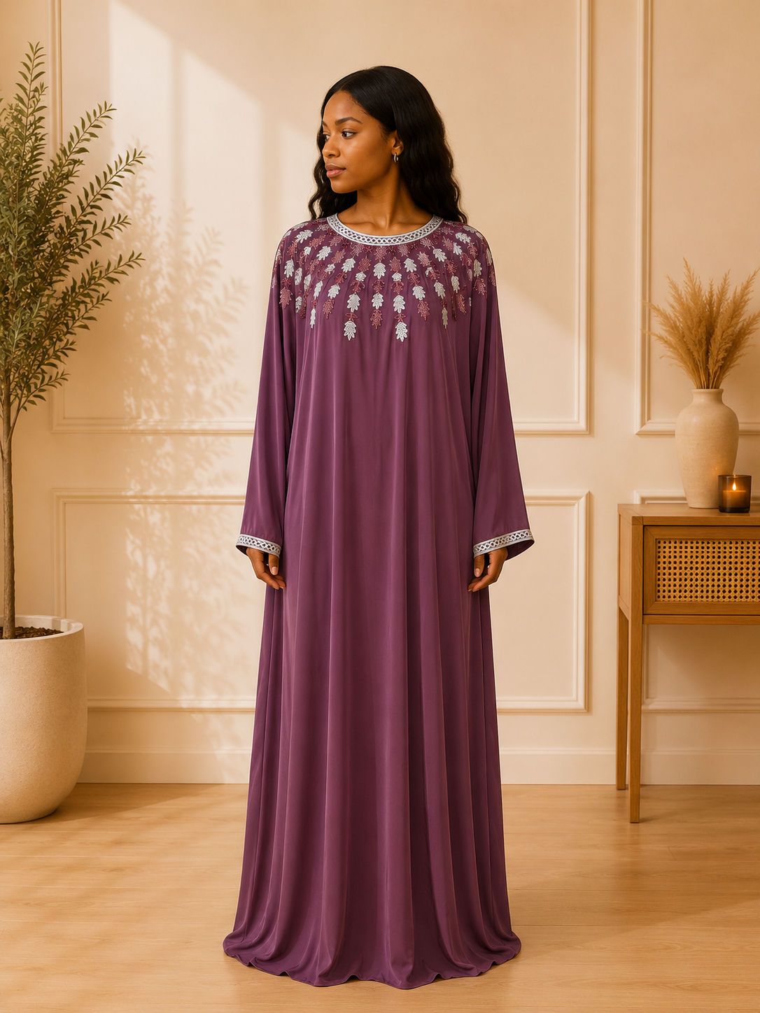 Royal Plum Abaya