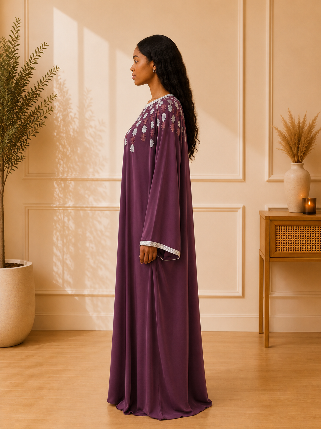 Royal Plum Abaya